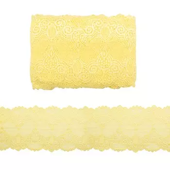 3AR278 Кружево эластичное 15см*13,72м (78 желтый)