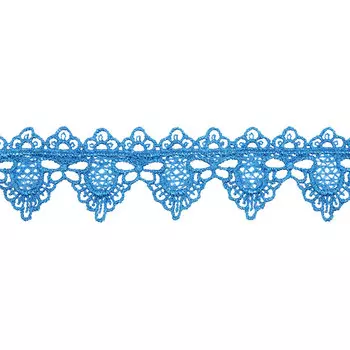 3AR320 Кружево матовое гипюр 1,5см*13,72м (105 синий)