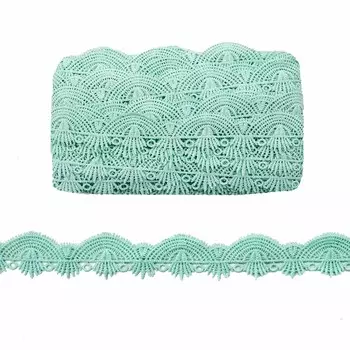 3AR322 Кружево матовое гипюр 3см*13,72м (136 мятный)
