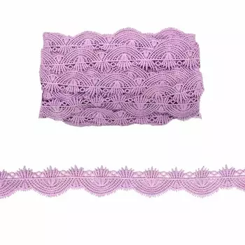 3AR322 Кружево матовое гипюр 3см*13,72м (148 сиреневый)