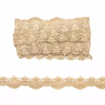 3AR322 Кружево матовое гипюр 3см*13,72м (164 капучино)