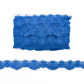 3AR322 Кружево матовое гипюр 3см*13,72м (105 синий)