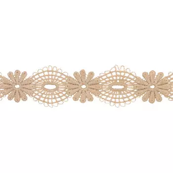 3AR324 Кружево матовое гипюр 3,5см*13,72м (164 капучино)