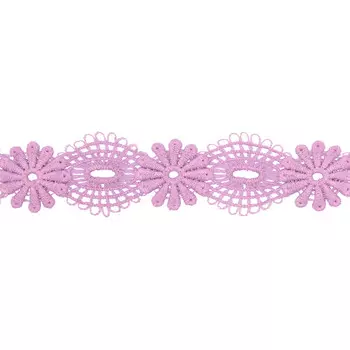 3AR324 Кружево матовое гипюр 3,5см*13,72м (148 сиреневый)