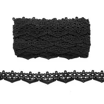3AR326 Кружево матовое гипюр 4см*13,72м (черный)