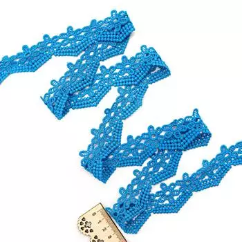 3AR326 Кружево матовое гипюр 4см*13,72м (105 синий)