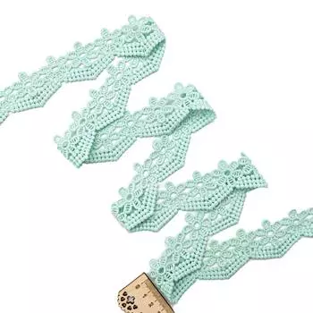 3AR326 Кружево матовое гипюр 4см*13,72м (136 мятный)