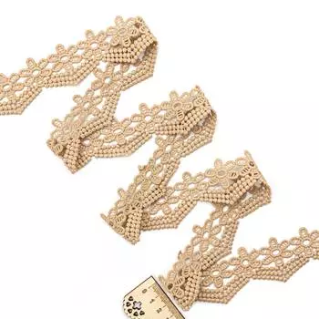 3AR326 Кружево матовое гипюр 4см*13,72м (164 капучино)