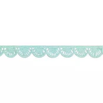 3AR328 Кружево матовое гипюр 0,8см*13,72м (136 мятный)