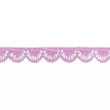 3AR328 Кружево матовое гипюр 0,8см*13,72м (148 сиреневый)