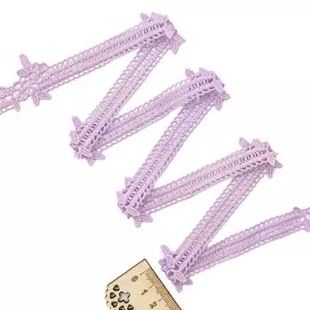 3AR330 Кружево матовое гипюр 3см*13,72м (148 сиреневый)