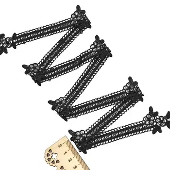 3AR330 Кружево матовое гипюр 3см*13,72м (черный)