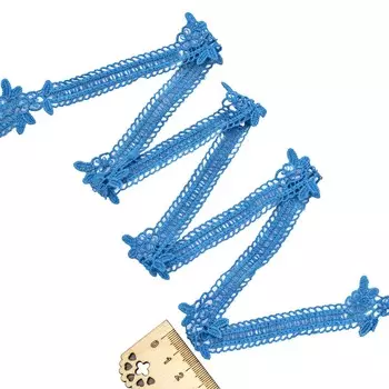 3AR330 Кружево матовое гипюр 3см*13,72м (105 синий)