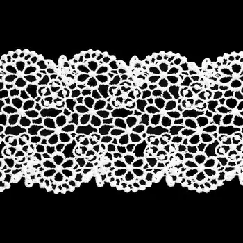 3AR338 Кружево матовое гипюр 5см*13,72м ( белый)