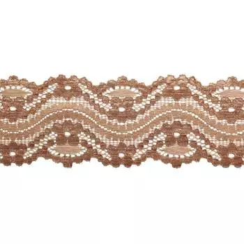 3AR357 Кружево эластичное 6см*9,14м (капучино)