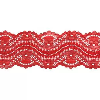 3AR357 Кружево эластичное 6см*9,14м (красный)