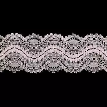 3AR357 Кружево эластичное 6см*9,14м (розовый)