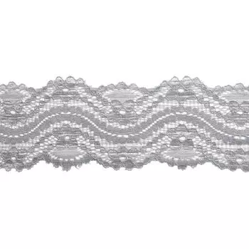 3AR357 Кружево эластичное 6см*9,14м (серый)
