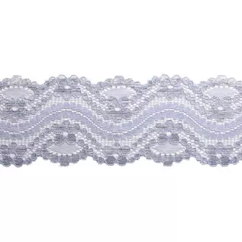 3AR357 Кружево эластичное 6см*9,14м (сиреневый)