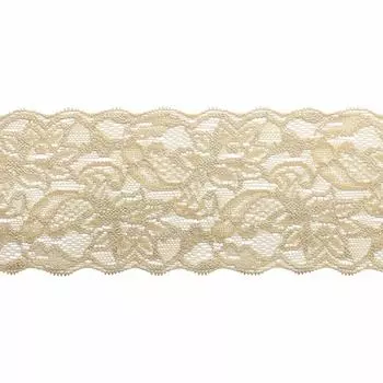 3AR361 Кружево эластичное 8см*9,14м (бежевый)