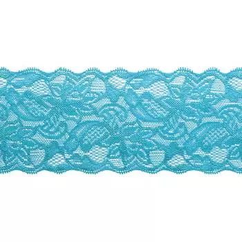 3AR361 Кружево эластичное 8см*9,14м (синий)