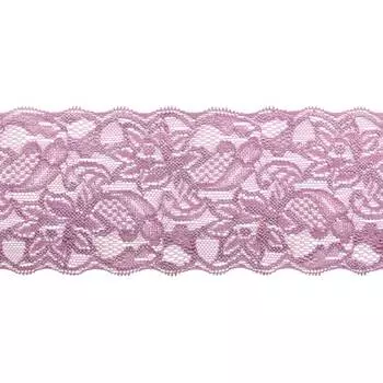 3AR361 Кружево эластичное 8см*9,14м (сиреневый)