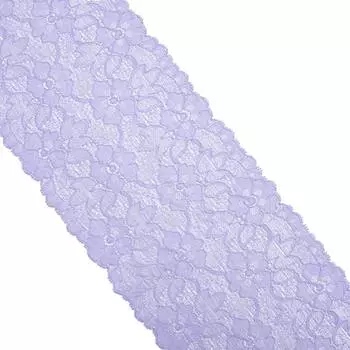 3AR364 Кружево эластичное 16см*9,14м (01 сиреневый)
