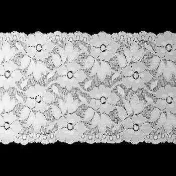 3AR364 Кружево эластичное 16см*9,14м (11 белый)
