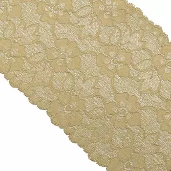 3AR364 Кружево эластичное 16см*9,14м (20 бежевый)