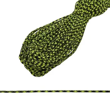 3AR429 Шнур двухцветный (паракорд) 4мм*100м (177 зеленый/черный)