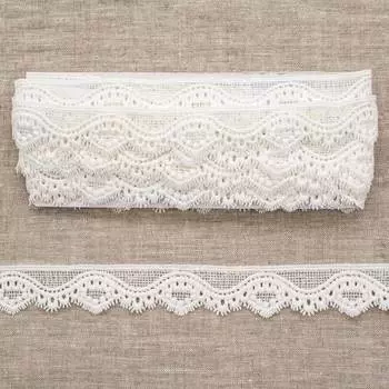 3AR781 Кружево матовое гипюр 3см*9,14м (белый)