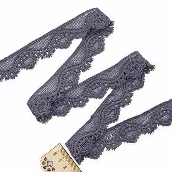 3AR781 Кружево матовое гипюр 3см*9,14м (240 лаванда)