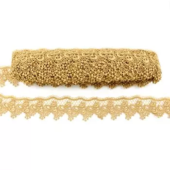 3AR886 Кружево гипюр 4см*13,72м (4115 капучино)