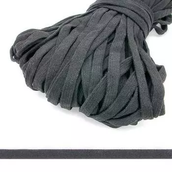 3AR962 Шнур плоский хб 1,5см*80м (черный)