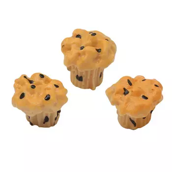 3AS-119 Миниатюра. Кексы, 1.4см, 3 шт/упак
