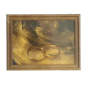 3N57 Рамка деревянная со стеклом, орех, 13*18 см