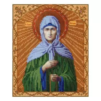 4006 Ткань с нанесенным рисунком для вышивания бисером 'Матрона' 25*30 см