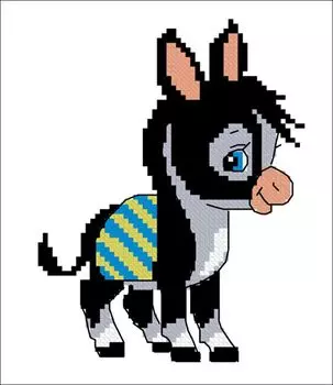 4018 Набор для вышивания 'Ослик' 13х15 см