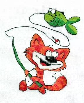 4020 Набор для вышивания 'Рыбак' 15х19 см