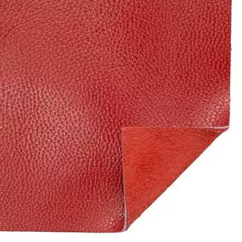 402 Кожа натуральная в листах А6 (10,5*14,8см), 100% кожа (09 красный)