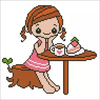 4032 Набор для вышивания 'Посиделки' 17х17 см