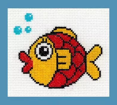 4047 Набор для вышивания 'Рыбка' 12х10 см