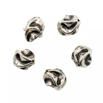 4077 Бусины под металл, 25 мм, упак./5 шт., Astra&amp;Craft (ст.серебро)