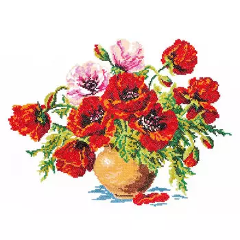 40-06 В028 Набор для вышивания 'Чудесная игла' 'Маки ', 34*25 см