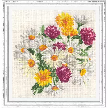 40-17 Набор для вышивания 'Чудесная игла' 'Ромашки', 21*23 см