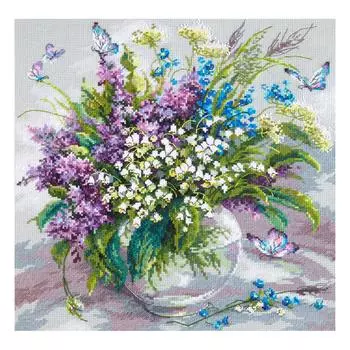 40-70 Набор для вышивания Чудесная игла 'Ласковый май', 32*32 см