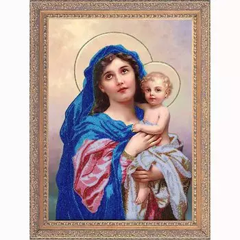 412 Набор для вышивания бисером Butterfly 'Мадонна с младенцем', 50*36 см