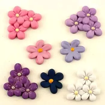 4163, Пуговицы. Фиалки