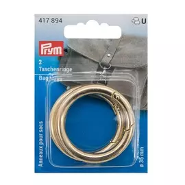 417894 Кольца для сумок 35мм цв.светлое золото 2шт Prym