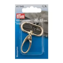 417945 Карабин 30*45мм, цв.светлое золото Prym